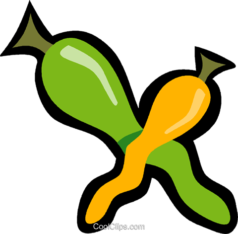Hot Pepper, Green Pepper Royalty Free Vector Clip Art - Hot Pepper, Green Pepper Royalty Free Vector Clip Art (480x471)