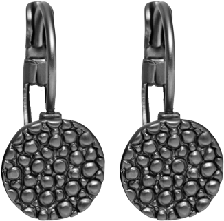 Png Free Stock Trixie Earring Hematite Plating - Dansk Smykkekunst Shirley Earrings - Rhodium (1000x1000)