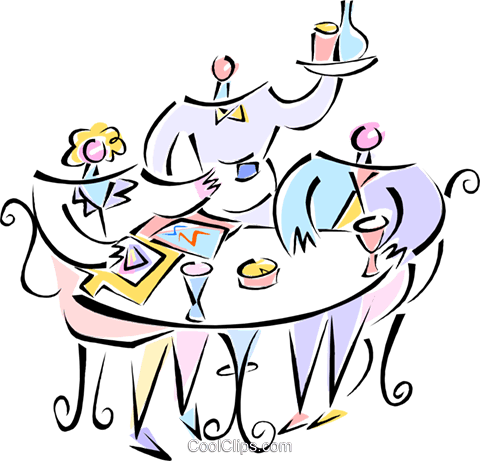 Waiter Serving Customers Royalty Free Vector Clip Art - Omelette (480x461)