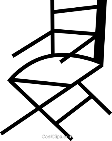 Folding Chair Royalty Free Vector Clip Art Illustration - Magnetism (382x480)