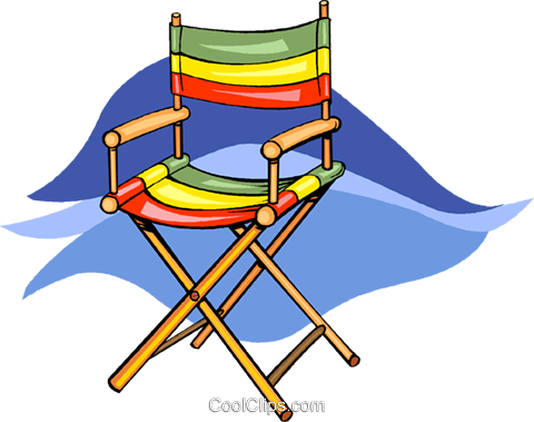 Deck Chair Royalty Free Vector Clip Art Illustration - Chair (480x379)