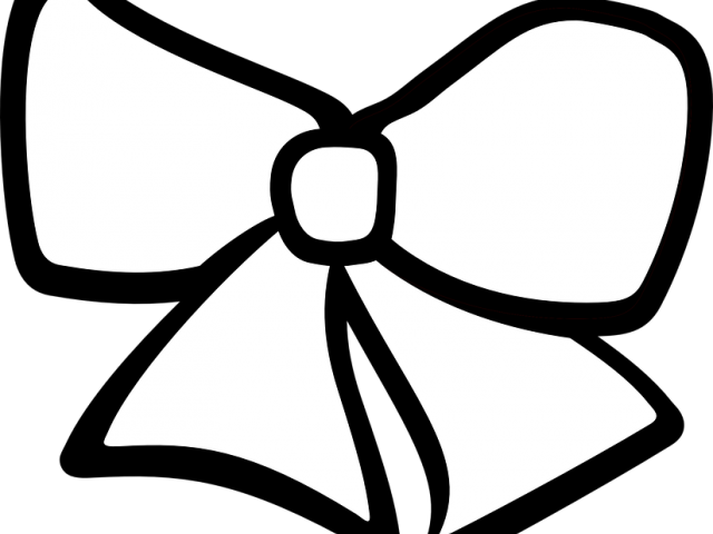 Bow Tie Clipart Hair Bow - Cartoon Hair Bow Png (640x480)