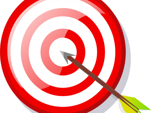 Random Cliparts - Arrow Bullseye Clip Art (640x480)