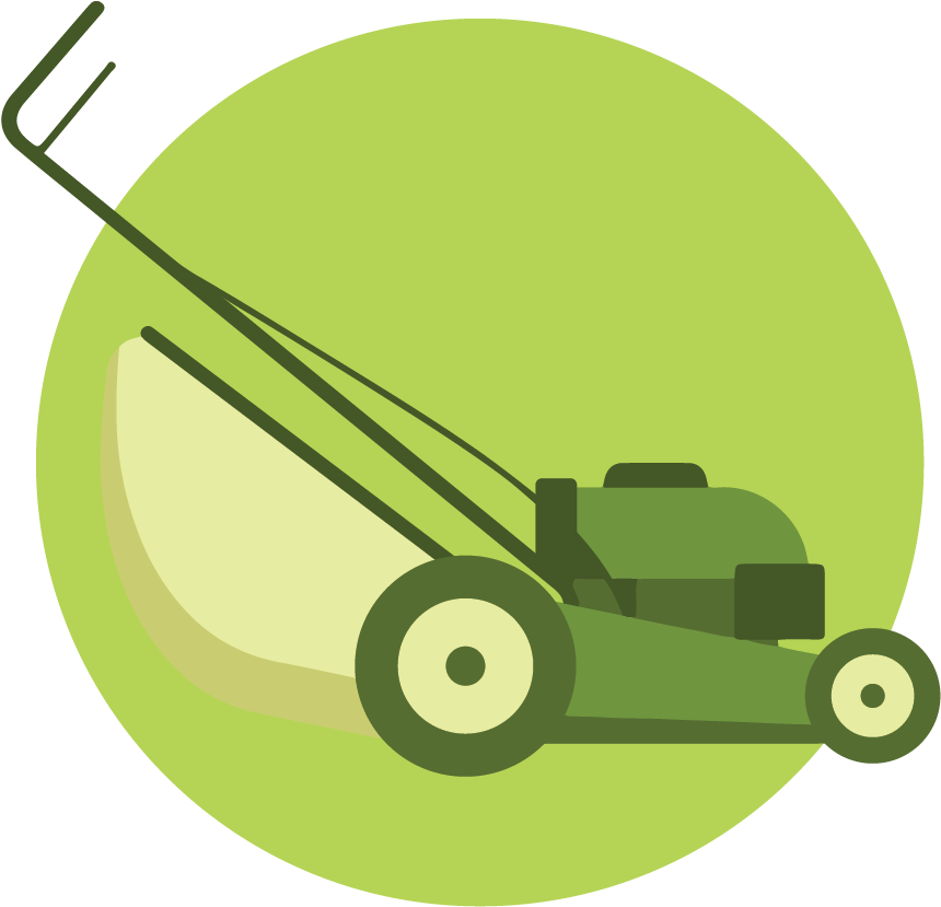 Lawn Mower Icon - Vector Graphics (900x900)