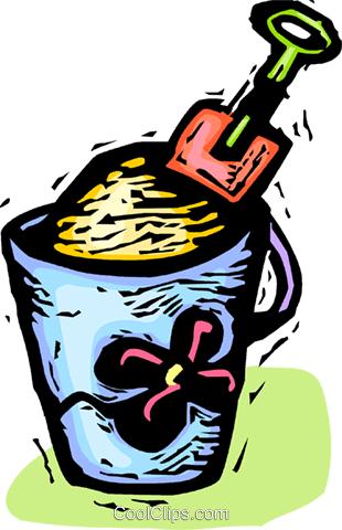 Bucket And Toy Shovel Royalty Free Vector Clip Art - Bucket And Toy Shovel Royalty Free Vector Clip Art (310x480)