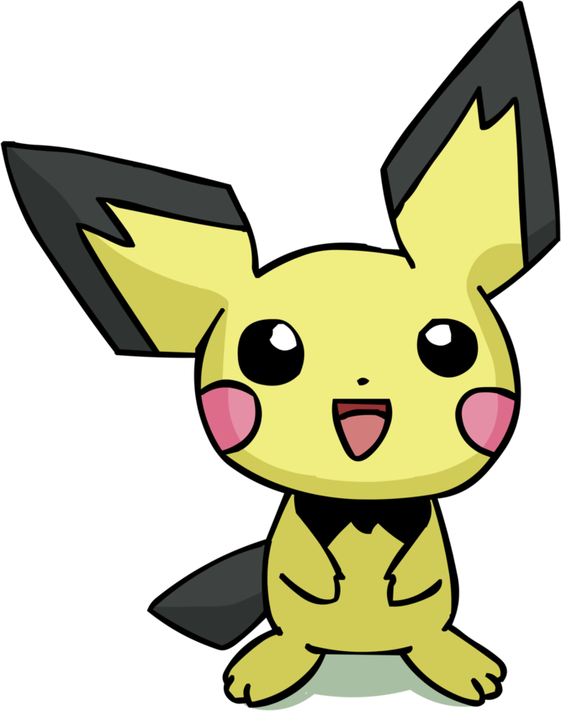 Pichu By Sociallyawkwardshya Pichu, Stuffed Animals, - Pichu Drawing Cute (794x1006)