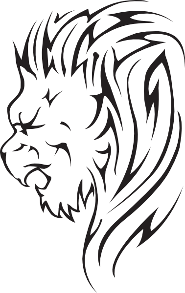 Lion Clip Arts - Lion Tattoo Clip Art (378x600)