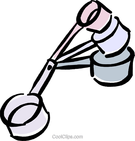 Measuring Cups Royalty Free Vector Clip Art Illustration - Measuring Cup (461x480)