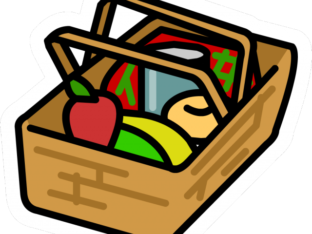 Prairie Falcon Clipart Transparent Background - Transparent Background Picnic Basket Clipart (640x480)