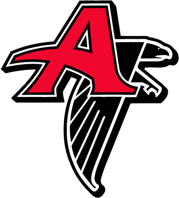 Atlanta Falcons Logo Clipart - Atlanta Falcons Retro Logo (382x423)