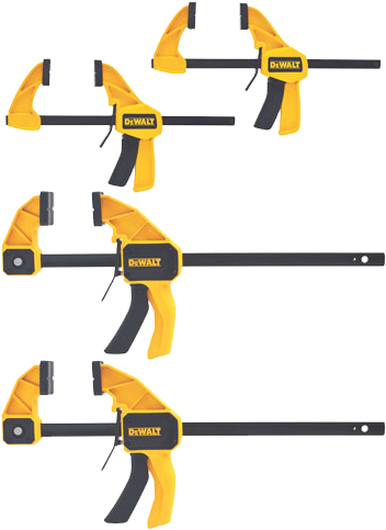 Medium And Large Trigger - Dewalt Medium And Large Trigger Clamps 4-pack Dwht83196 (516x550)