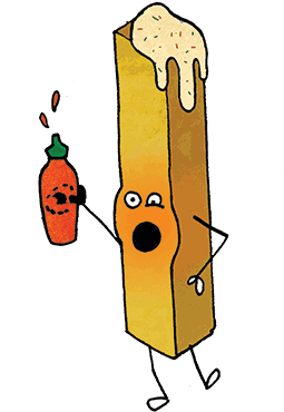 Find Your Fry - Illustration (500x400)