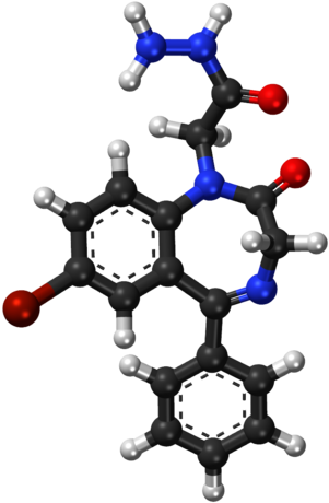 Gidazepam Ball And Stick Model - Molecule (330x490)