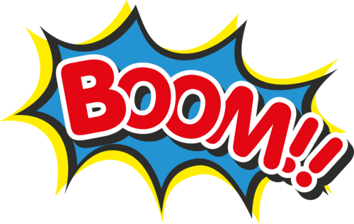 Boom Clipart Kapow Boom Kapow Transparent Free For - Portable Network Graphics (500x316)