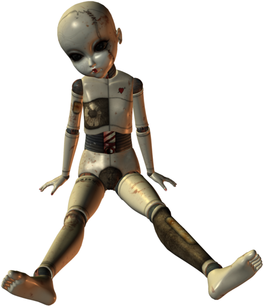 Dall Clipart Creepy Doll - Scary Pngs (600x612)