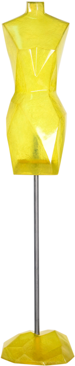 Women Faceted Siegel Stockman Clipart Royalty Free - Yellow Transparent Dress Form (750x750)