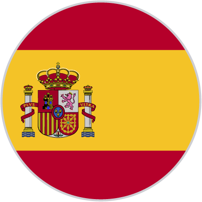 Español - Spain Flag Circle Png (417x417)