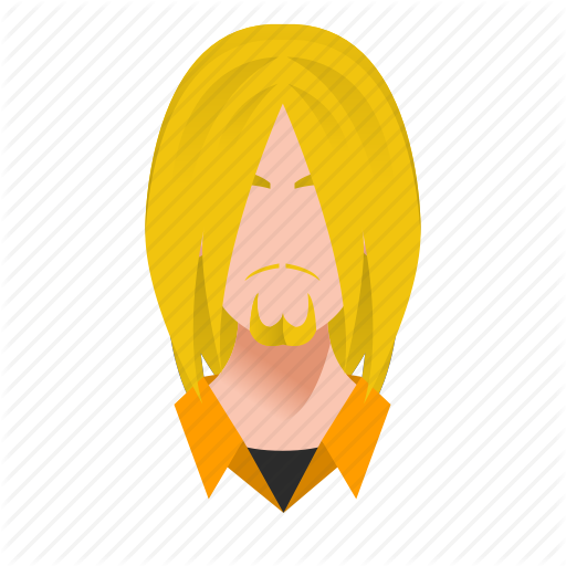 Long Hair Clipart Male - Long Hair Man Icon (512x512)