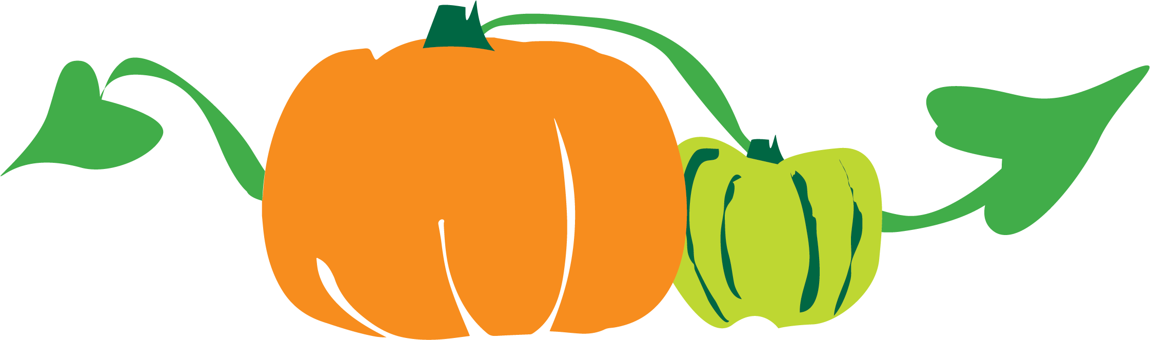 Harvest Clipart Vintage Fall - October Pumpkin (2316x783)