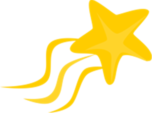Extra Credit Opportunities Are Changed Each Marking - Shooting Star Clipart (600x447)