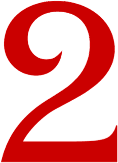 Symbol, Period Number, And Group Number - Red Number 2 Png (480x344)