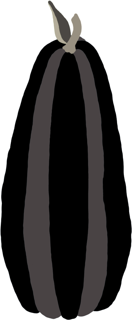 Tall Black Color Block Designer Harvest Pumpkin Halloween - Drawing (1200x1200)