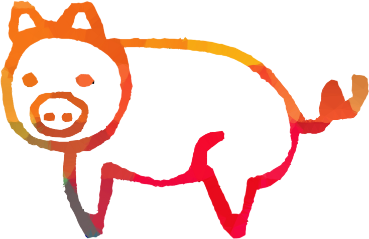 Download Coloriage 3 Petits Cochons Clipart Domestic - Coloriage 3 Petits Cochons (900x900)