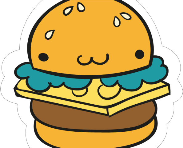 Hamburgers Clipart Normal - Burger Sticker Png (640x480)