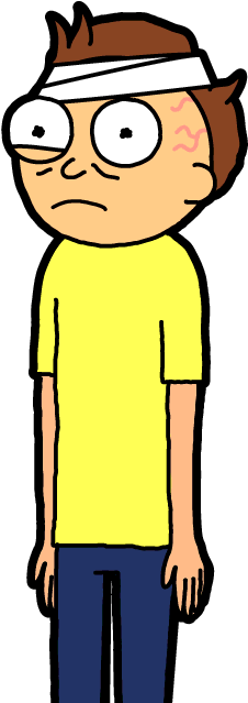 Hello Clipart Normal Boy - Pocket Mortys Flu Morty (300x650)