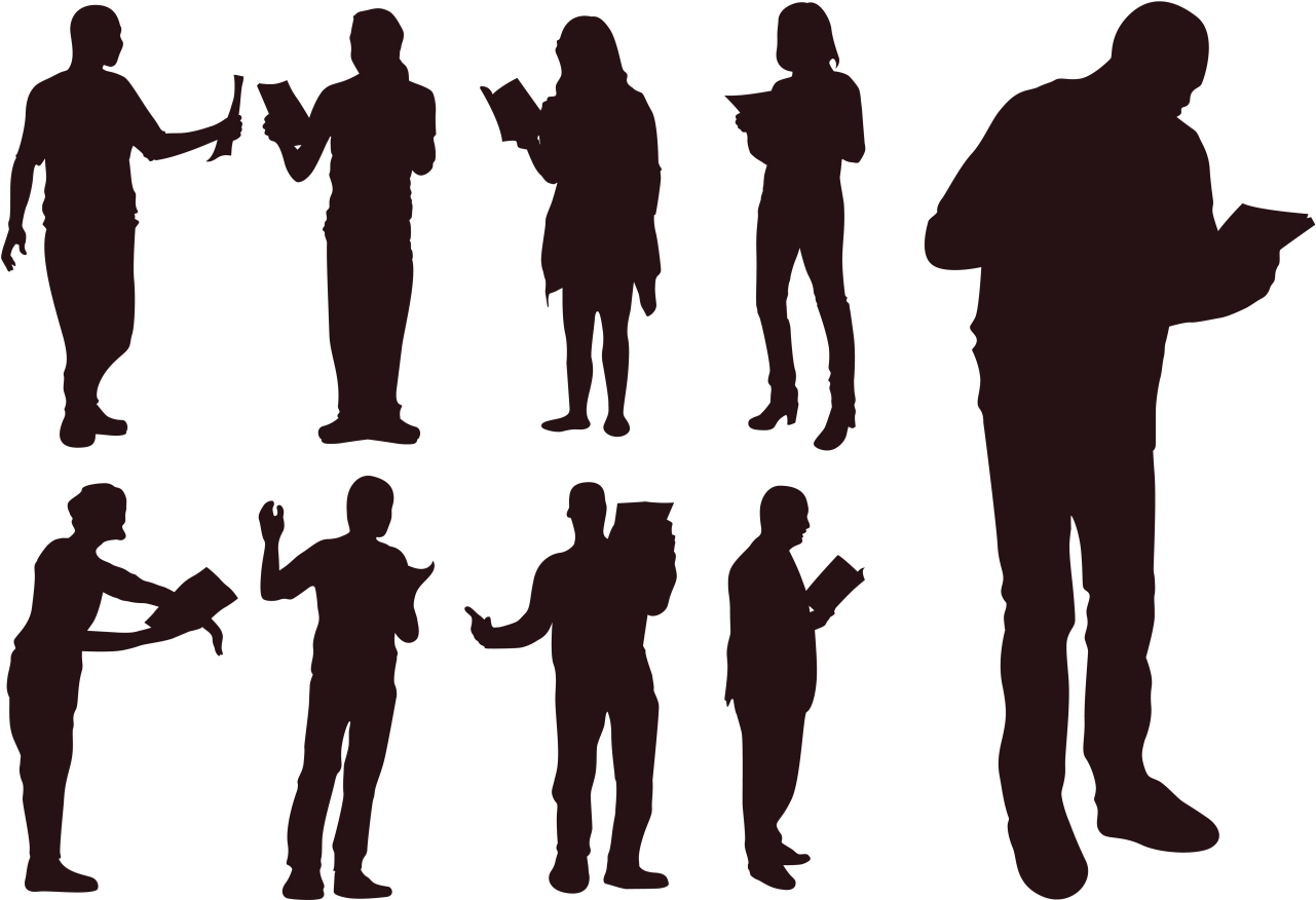 Child Reading Book Silhouette At Getdrawings - Poetry Reading Silhouette (1400x980)