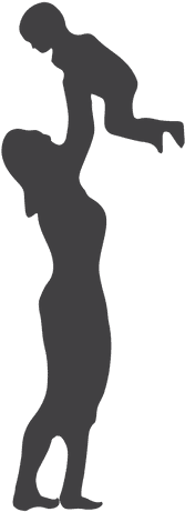 Toddler Svg Silhouette - Mother And Child On Beach (512x512)