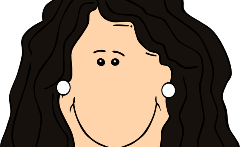 Graphic Royalty Free Mom Clip Art Beauty - Outline Of A Face (800x491)