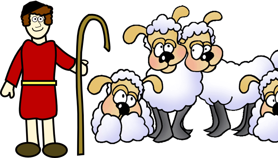 Clip Art Library Stock Hey Dbas What Are You Assuming - Shepherd With Sheep Clipart (906x514)