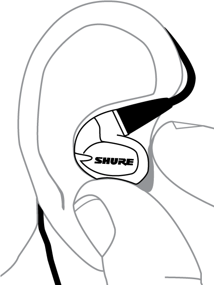 Removing The Earphones - Line Art (440x600)