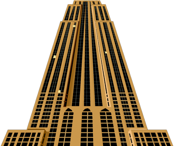 Skyscraper Clipart Architectural - Empire State Building Clip Art (640x480)