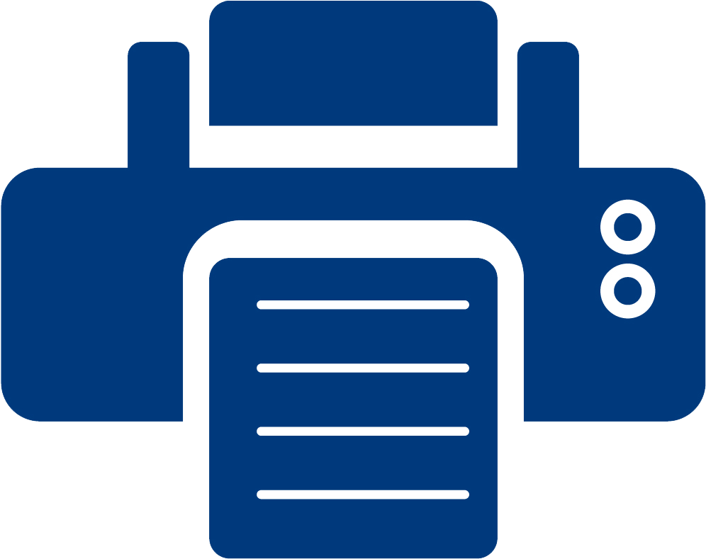 Bait Prices Print Page - Print Icon Png Blue (1090x870)