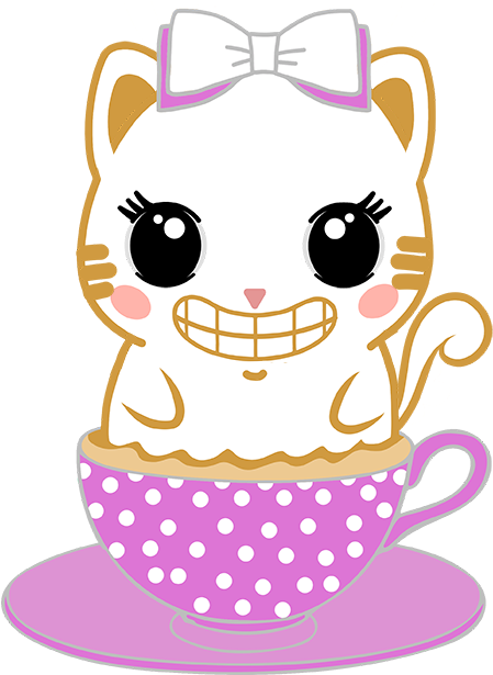 Caramel Kitty Cappuccino Messages Sticker-3 - Sticker (480x618)
