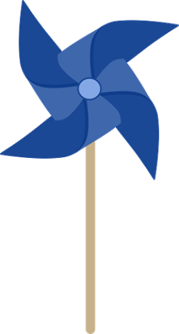 Pinwheels, Windmills, Clip Art, Weather Vanes, Rolodex, - Desenho De Catavento Png (258x480)