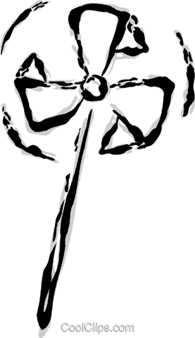 Pinwheel Royalty Free Vector Clip Art Illustration - Clip Art (277x480)