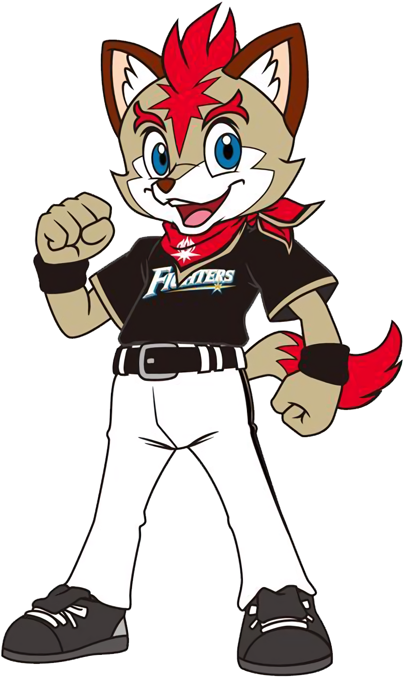 Category Baseball Mascots Mascot - Hokkaido Nippon Ham Fighters Mascot (836x1384)
