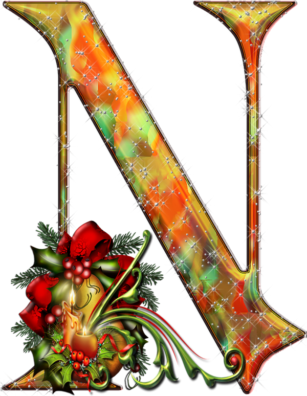 Alphabet De Noel 18 11 2015 Christmas Alphabet, Net - Christmas Alphabet Letter 1 With Design (600x774)