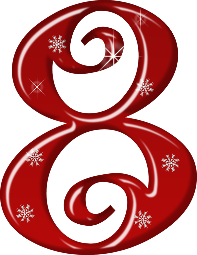Ŋumცers‿✿⁀ Mistletoe, Clipart, Numbers, Wine, Christmas, - Christmas Day (792x1024)