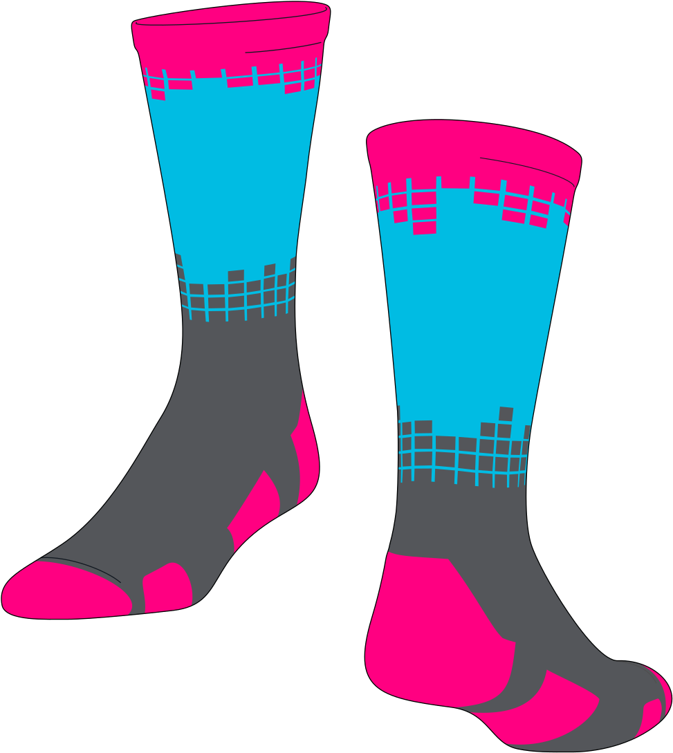 Sock Clipart Knitted Sock - Sock (1217x1226)