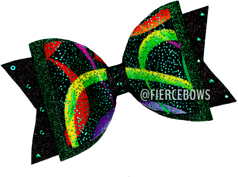 Take Me To The Tropics Dolly Bow Fierce Bows - Cheerleading (1000x1000)