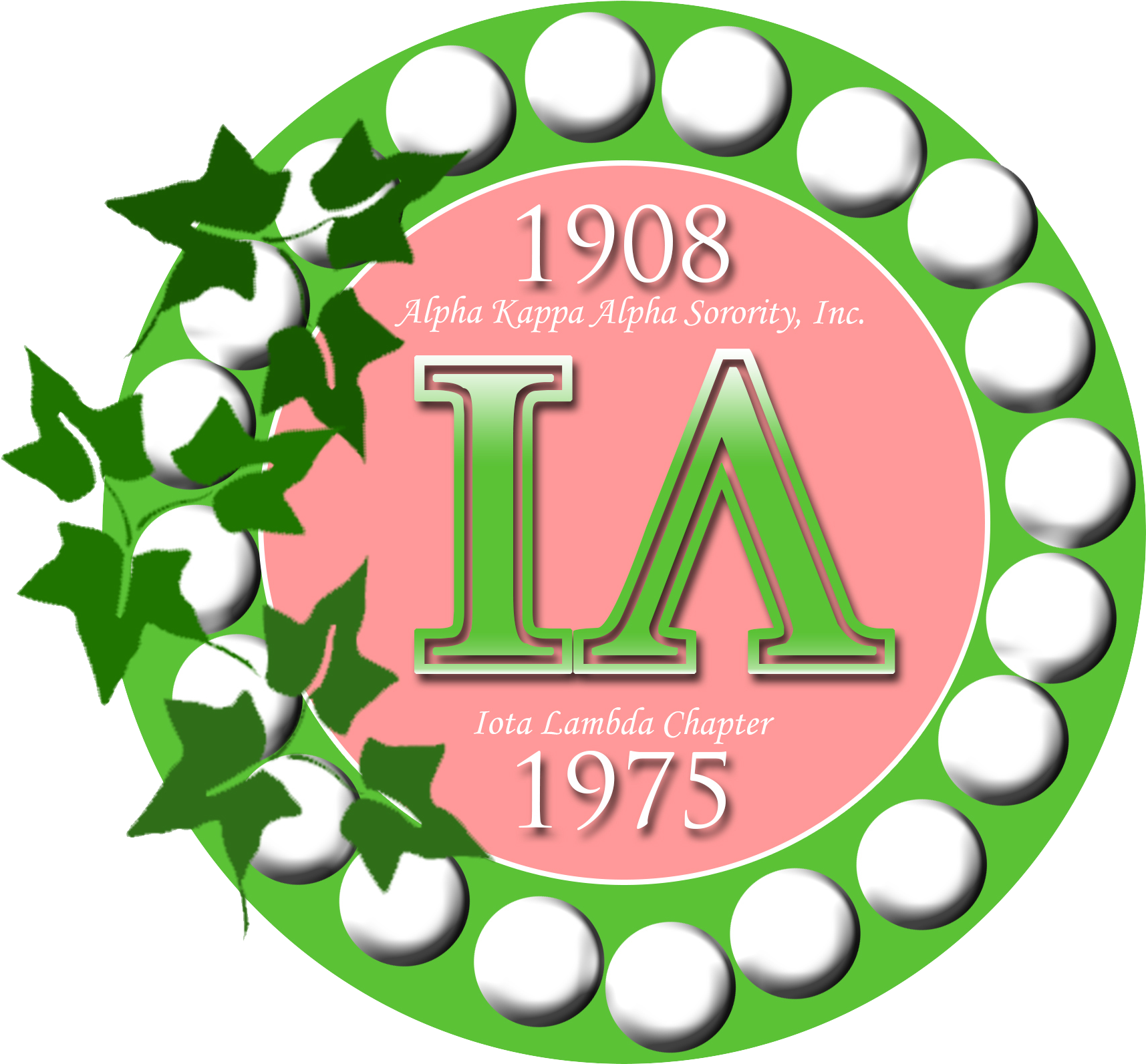 Ivy Clipart Alpha Kappa Alpha - Alpha Kappa Alpha Ivy Vine (2400x2400)