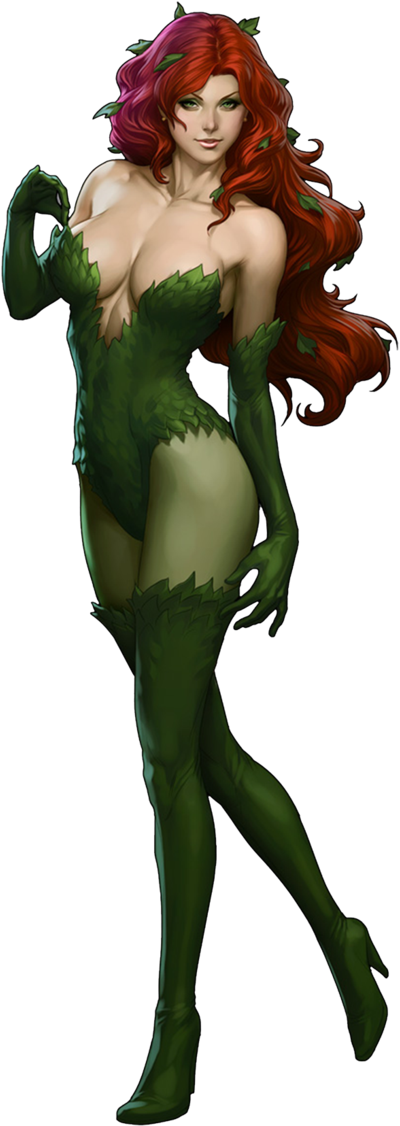 #posion #ivy #clip #art - Dc Catwoman Harley Quinn Poison Ivy (680x1176)