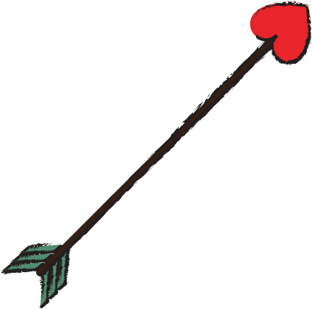 Heart Arrow Icon - Draw Arrow Heart (550x550)