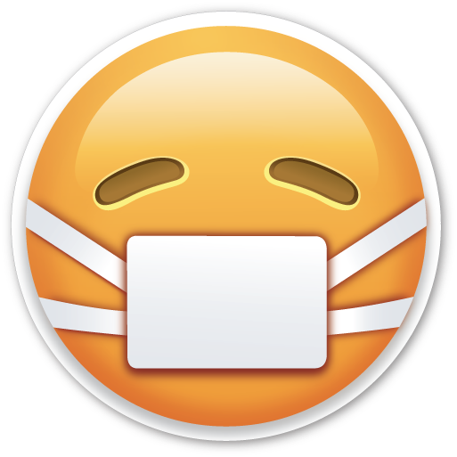 Face With Medical Mask - Medical Mask Emoji Png (529x526)