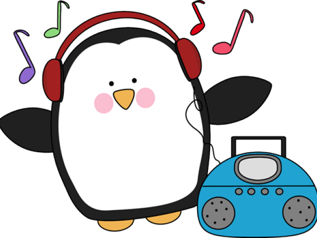 Music Clipart Winter - Penguin Music Clipart (640x480)