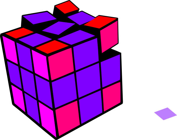 Rubiks Cube Vector Png (600x474)